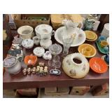 Pitcher & Bowl w/ Lamp Shade, Fiesta/Chinaware