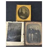 (3) Tin Type Photographs