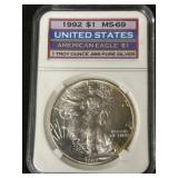 1992 American Eagle Silver Dollar