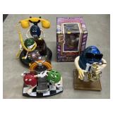 (4) M&M Candy Dispensers
