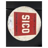 Vintage Sico Steel Pump Sign