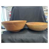 (2) Turned Wood Bowls