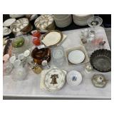 Egg Plates w/ Chinaware & Pattern Glass