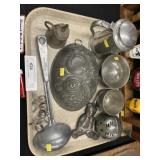 Pewter Serving Pcs. w/ Food Mold