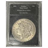 1921 Morgan Silver Dollar