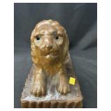 Antique Pottery Lion