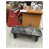 (2) Antique Benches w/ Tool Tote