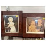 (2) Folkart Framed Prints