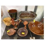 Grp. Contemp. Redware Pottery