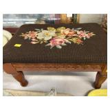 Needlepoint Footstool