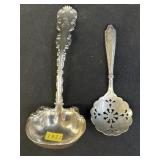 Sterling Silver Ladle w/ Tea Strainer
