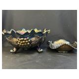 Northwood & Grape Pattern Carnival Glass Bowls