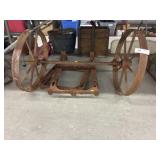 Iron Wheels w/ Cart Frame