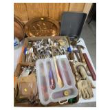 Copper Platter, Utensils & Hand Tools