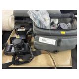 Canon T70 Camera, w/ Accessories & Lenses