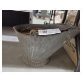 Galvanized Ash Bucket w/ Brackets