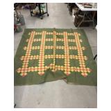 Vintage Diamond Pattern Quilt
