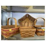 (4) Longaberger Baskets