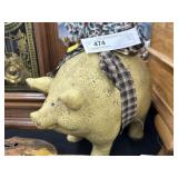 Composition Pig Figurine