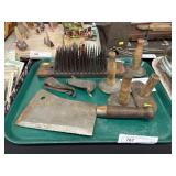 Hog Scrapers w/ Meat Cleaver & Hatchal