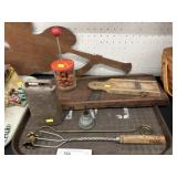 Slaw Boards w/ Cow Bell & Flesh Fork