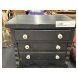Miniature Crafted 3-Drawer Chest