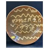 Stahl Pottery Redware Plate