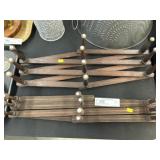 (2) Wood Accordian Wall Racks