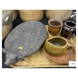 Redware w/ Composition Center Bowl