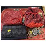 Beaded Purses w/ Belt Buckles