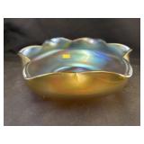 Unmarked Irridescent Carnival Glass Bowl