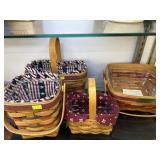 (4) Longaberger Baskets