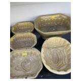 (5) Stoneware Turks Molds