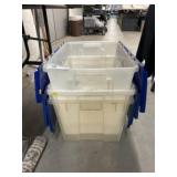 (3) Storage Totes w/ Lids