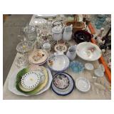 Pattern Glass w/ Chinaware