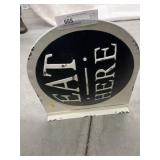 Contemp. Tin Double Sided Sign
