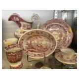 Grp. Red Transferware