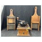 (2) Slaw Boards w/ Coffeemill