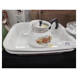 Vtg. Corning Spice of Life & Wildflower Cookware