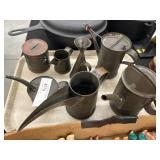 Asst. of Antique Tin Fluid Cans
