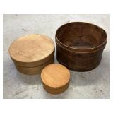 (3) Bentwood Pantry Boxes