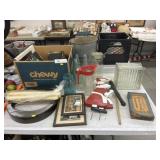Asst. Bottles, Reference Books, Glass Block