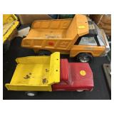 (2) Vintage Pressed Steel Toy Trucks