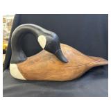 Lucie Roy Carved Wood Goose