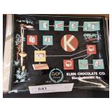 (3) Klein Chocolate Anniv. Trays