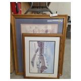 (3) Framed Prints