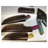 Grp. Damascus Blade Crafted Knives