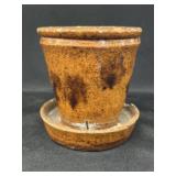 Antique Redware Planter