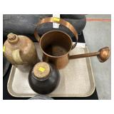 Stoneware Canister & Jug w/ Sprinkling Can