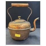 Miniature Copper Gooseneck Teapot